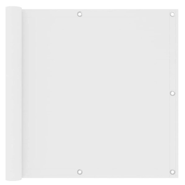 Balkonski zastor bijeli 90 x 400 cm od tkanine Oxford - Bijela 90 x 400 cm 1 Bijela