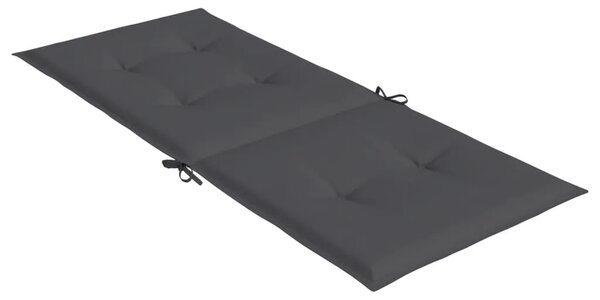 Jastuci za vrtne stolice 6 kom antracit 120x50x3 cm od tkanine - Antracit 120 x 50 x 3 cm 6 Antracit