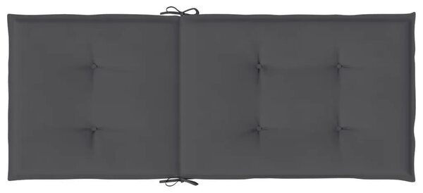 Jastuci za vrtne stolice 6 kom antracit 120x50x3 cm od tkanine - Antracit 120 x 50 x 3 cm 6 Antracit