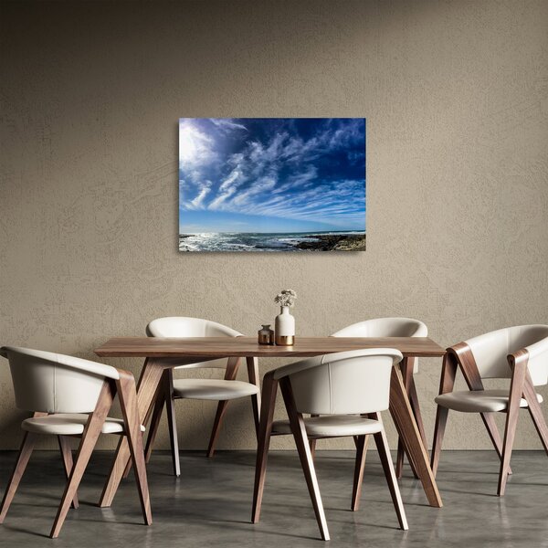 Staklena slika neba s oblacima (70x50 cm)