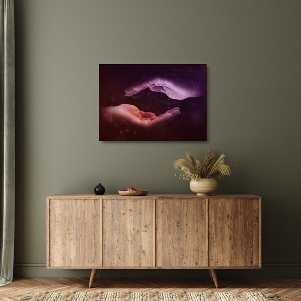 Staklena slika ruku (70x50 cm)