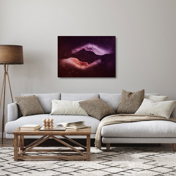 Staklena slika ruku (70x50 cm)