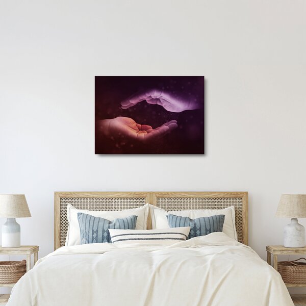 Staklena slika ruku (70x50 cm)