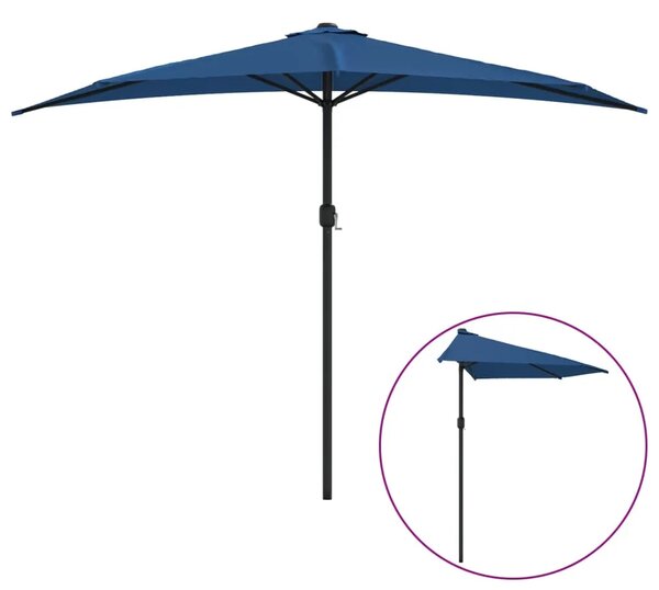 Balkonski suncobran plavi 300 x 155 x 223 cm polukružni - Tamno plava 1 Tamno plava