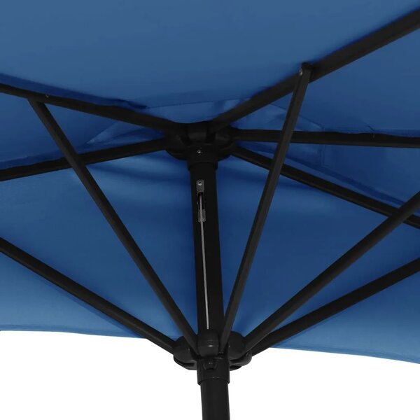 Balkonski suncobran plavi 300 x 155 x 223 cm polukružni - Tamno plava 1 Tamno plava