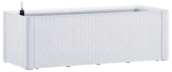Povišena gredica - Vrtna gredica sa samozalijevanjem bijela 100x43x33 cm - Bijela 100 x 43 x 33 cm 1 1