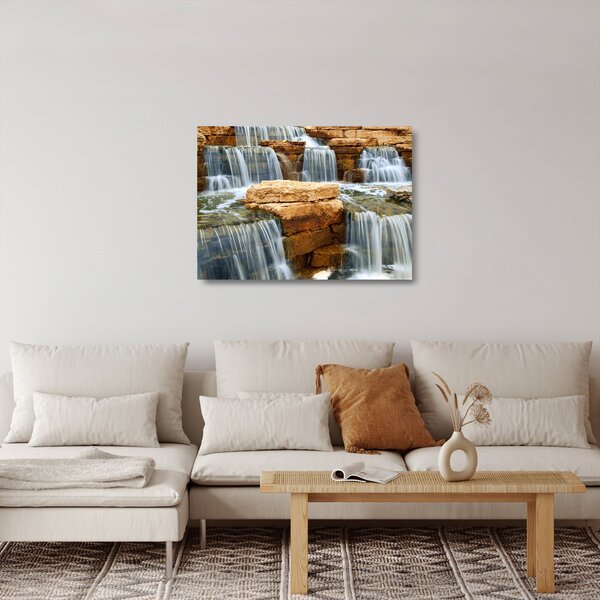Staklena slika vodopada (70x50 cm)