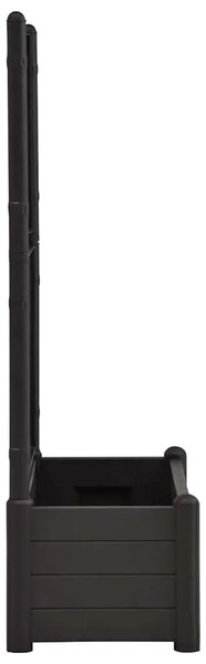 Vrtna sadilica s rešetkom 100 x 43 x 142 cm PP antracit - Antracit 100 x 43 x 142 cm 1 Antracit