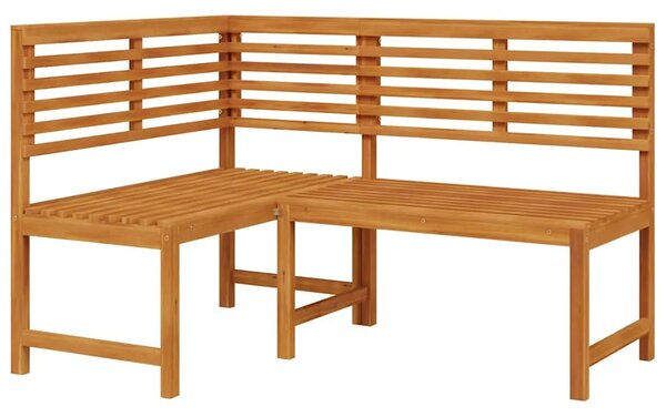 Kutna vrtna klupa 140 cm od masivnog bagremovog drva - bez jastuka 1 l-shaped bench l-shaped bench