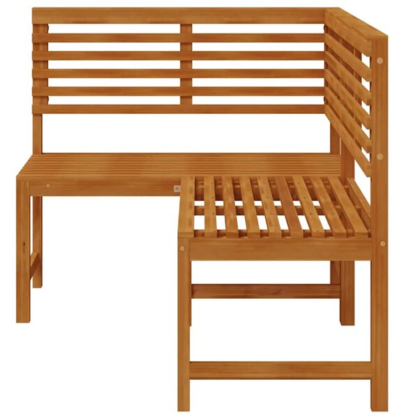 Kutna vrtna klupa 140 cm od masivnog bagremovog drva - bez jastuka 1 l-shaped bench l-shaped bench