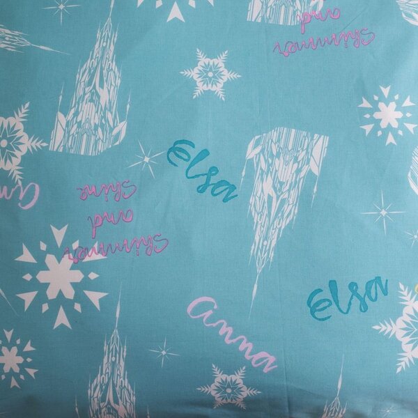 Pamučna dječja posteljina za krevet za jednu osobu 140x200 cm Frozen "Light blue" – Jerry Fabrics