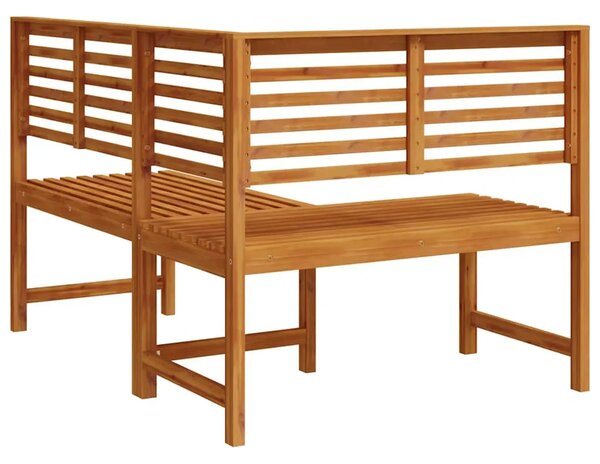 Kutna vrtna klupa 140 cm od masivnog bagremovog drva - bez jastuka 1 l-shaped bench l-shaped bench