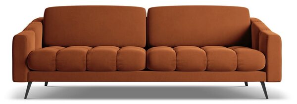 Narančasta baršunasti sofa 238 cm Nalu – Makamii