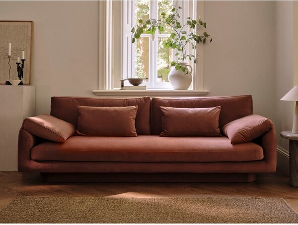 Svijetlo siva baršunasti sofa 220 cm Torino – Micadoni
