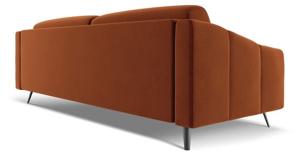 Narančasta baršunasti sofa 238 cm Nalu – Makamii