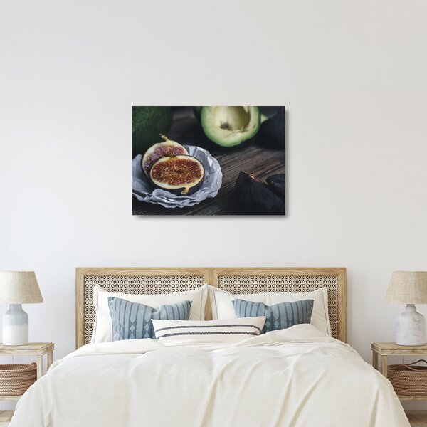 Staklena slika smokava i avokada (70x50 cm)