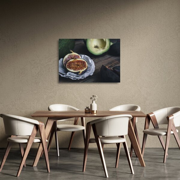 Staklena slika smokava i avokada (70x50 cm)