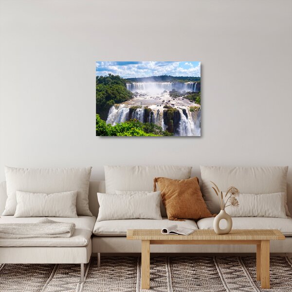 Staklena slika slapova Iguassu (70x50 cm)