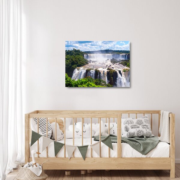 Staklena slika slapova Iguassu (70x50 cm)