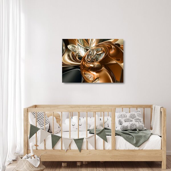 Staklena slika apstrakcije (70x50 cm)