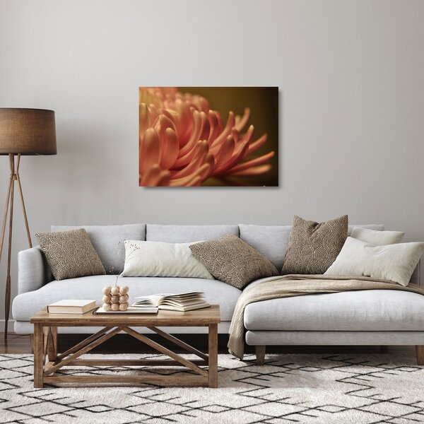 Staklena slika detalja cvijeta (70x50 cm)