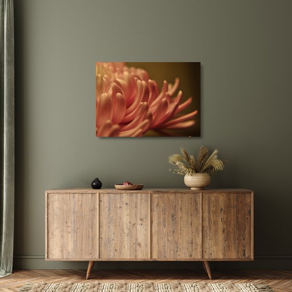 Staklena slika detalja cvijeta (70x50 cm)