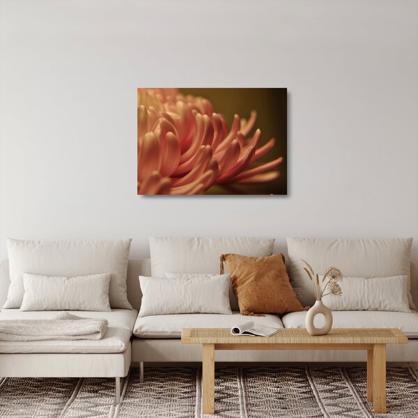Staklena slika detalja cvijeta (70x50 cm)