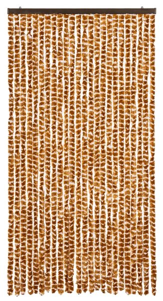 Zavjesa protiv muha - Zastor protiv insekata oker-bijeli 100 x 220 cm šenil - Oker i bijela 100 x 220 cm Oker i bijela 100 x 220