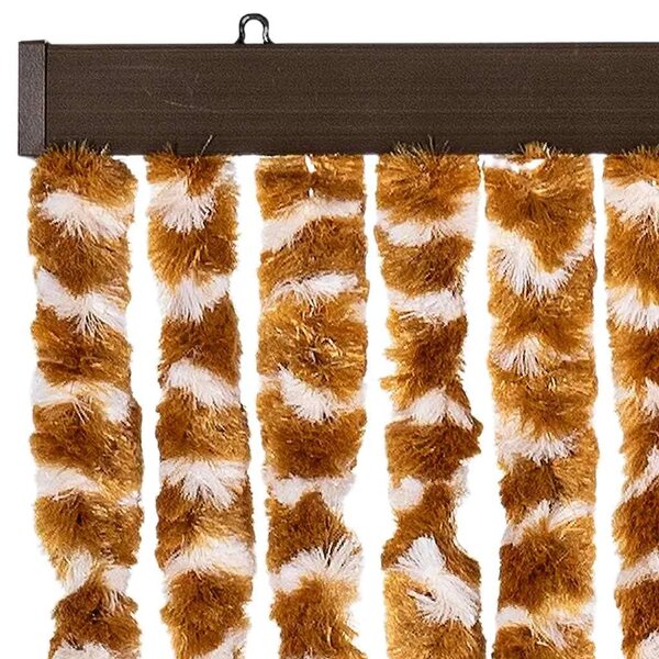 Zavjesa protiv muha - Zastor protiv insekata oker-bijeli 56 x 185 cm šenil - Oker i bijela 56 x 185 cm Oker i bijela 56 x 185 cm