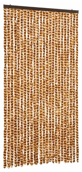 Zavjesa protiv muha - Zastor protiv insekata oker-bijeli 100 x 220 cm šenil - Oker i bijela 100 x 220 cm Oker i bijela 100 x 220
