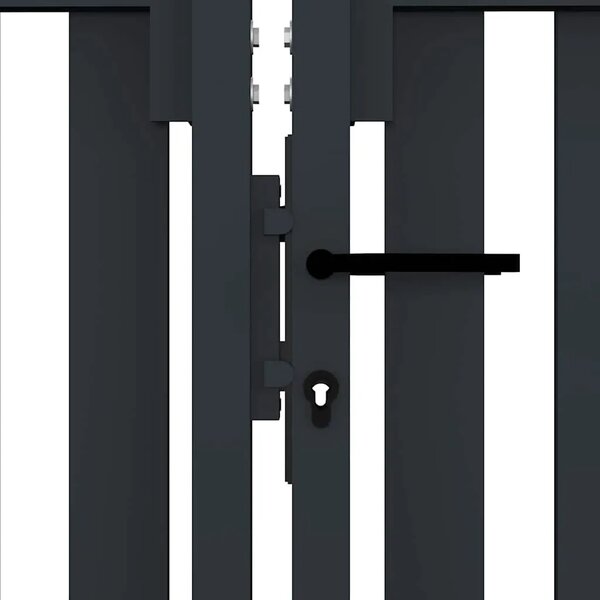 Dvokrilna Ograda Čelična Vrata 300x150 cm Antracit - 300 x 150 cm 300 x 150 cm