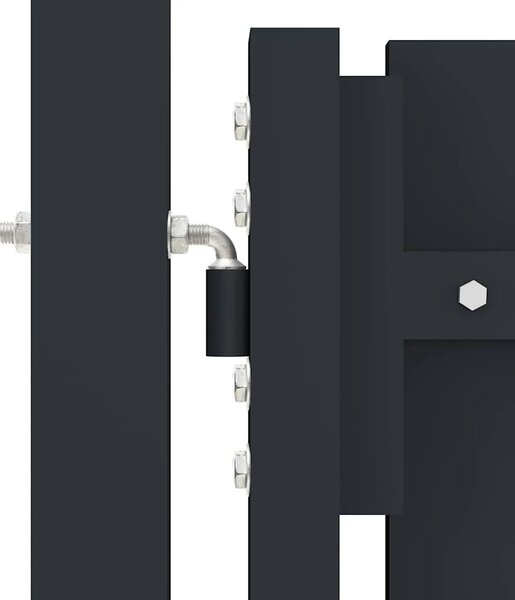 Dvokrilna Ograda Čelična Vrata 300x150 cm Antracit - 300 x 150 cm 300 x 150 cm