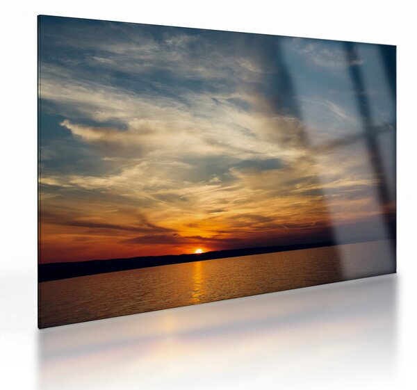 Staklena slika zalaska sunca (70x50 cm)