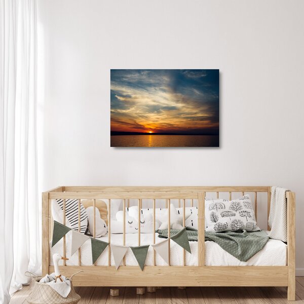 Staklena slika zalaska sunca (70x50 cm)