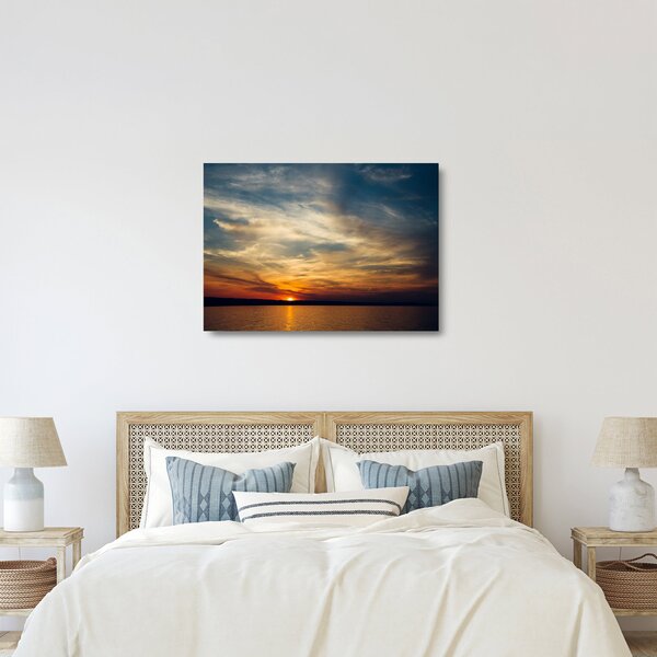 Staklena slika zalaska sunca (70x50 cm)