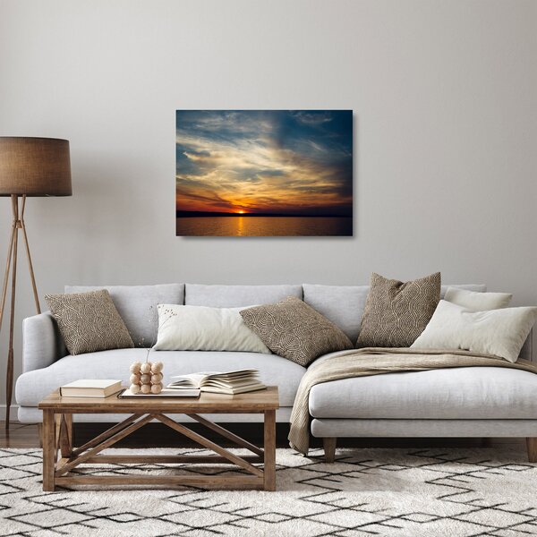 Staklena slika zalaska sunca (70x50 cm)