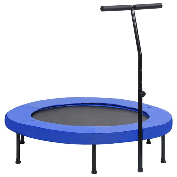 Trampolin za vježbanje s ručkom i sigurnosnim jastučićem 122 cm - 122 cm 1 Sa sigurnosnim jastučićima Okruglo