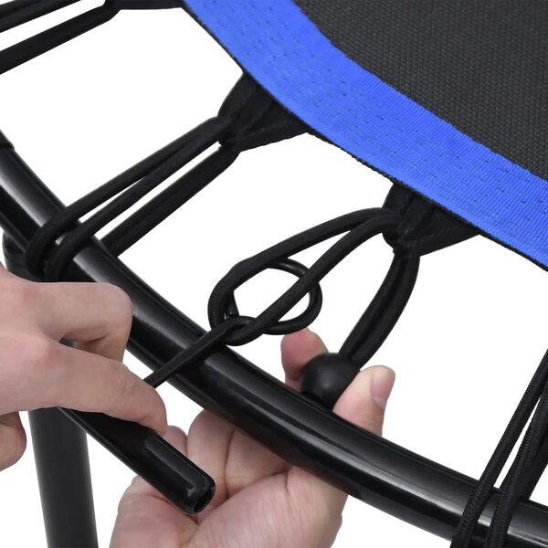 Trampolin za vježbanje s ručkom i sigurnosnim jastučićem 122 cm - 122 cm 1 Sa sigurnosnim jastučićima Okruglo