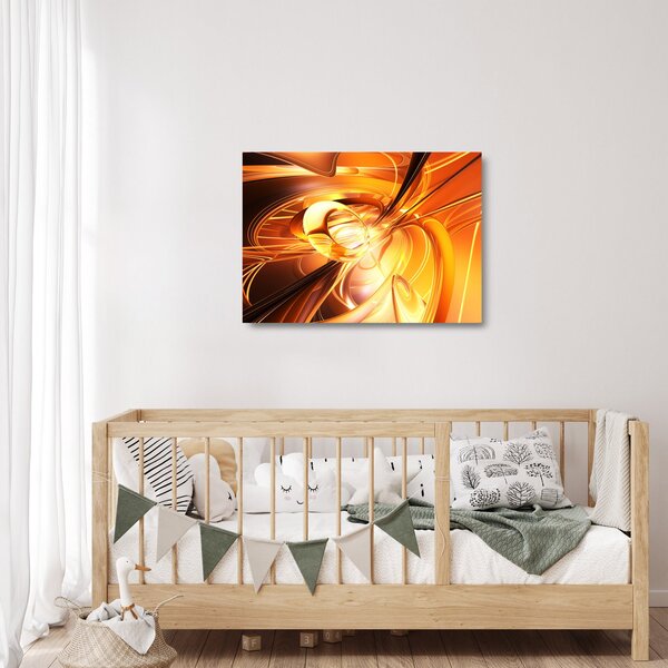 Staklena slika apstrakcije (70x50 cm)