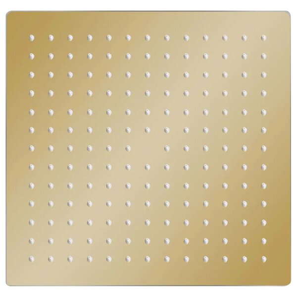 Glava za tuš od nehrđajućeg čelika 30 x 30 cm četvrtasta zlatna - Zlatno 30 x 30 cm 1 Zlatno