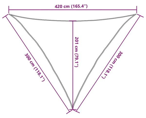 Jedro za zaštitu od sunca 160 g/m² bež 3 x 3 x 4 2 m HDPE - Bež 3 x 3 x 4.2 m 1 Bež