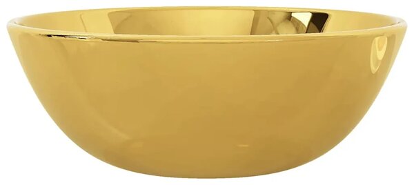 Lavabo - Umivaonik 28 x 10 cm keramički zlatni - Zlatno Zlatno