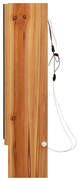 LED kupaonski ormarić s ogledalom boja hrasta 80x15x60 cm MDF - Boja hrasta 1 Boja hrasta