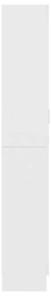 Vitrina bijela 82 5 x 30 5 x 185 cm konstruirano drvo - Bijela 1 185 cm Bijela