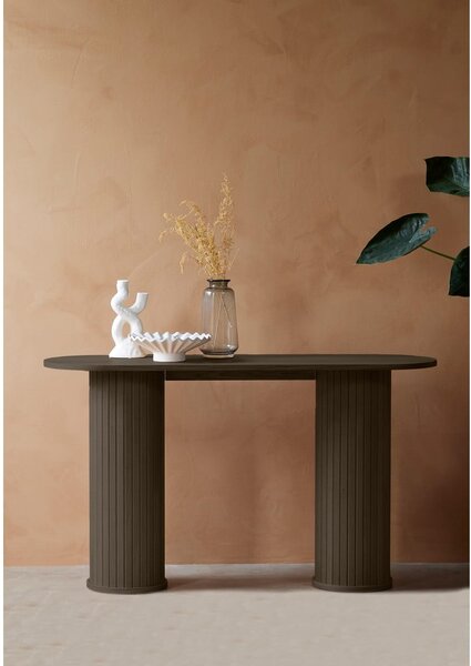 Smeđi pomoćni stol 40x130 cm Nola – Unique Furniture