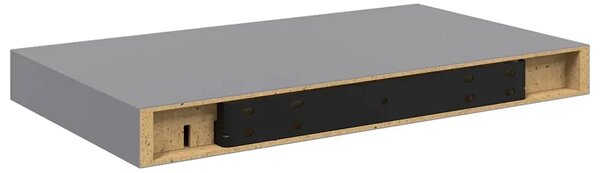 Plutajuće zidne police 4 kom sive 40 x 23 5 x 3 8 cm MDF - Siva 40 x 23.5 x 3.8 cm 4 1