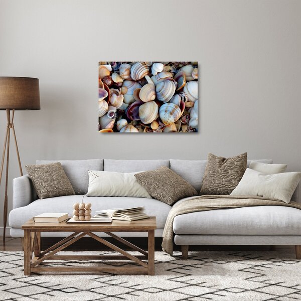 Staklena slika školjki (70x50 cm)
