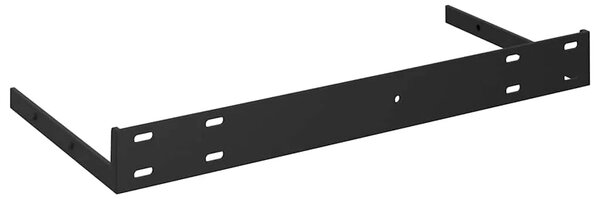 Plutajuće zidne police 4 kom sjajne crne 40 x 23 5 x 3 8 cm MDF - visoko sjajno crna 40 x 23.5 x 3.8 cm 4 1