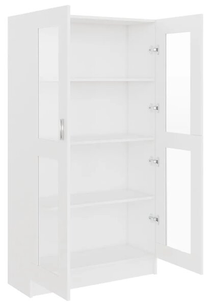 Vitrina bijela 82 5 x 30 5 x 150 cm konstruirano drvo - Bijela 1 150 cm Bijela