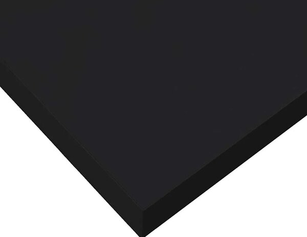 Plutajuće zidne police 2 kom crne 23 x 23 5 x 3 8 cm MDF - Crna 23 x 23.5 x 3.8 cm 2 1